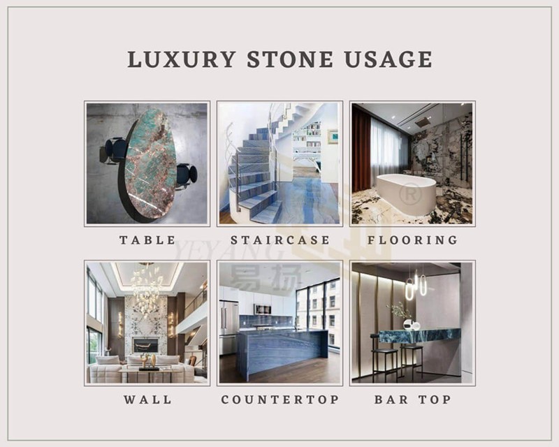 Natural luxury stone application from yeyang stone Natural luxury stone application from yeyang stone