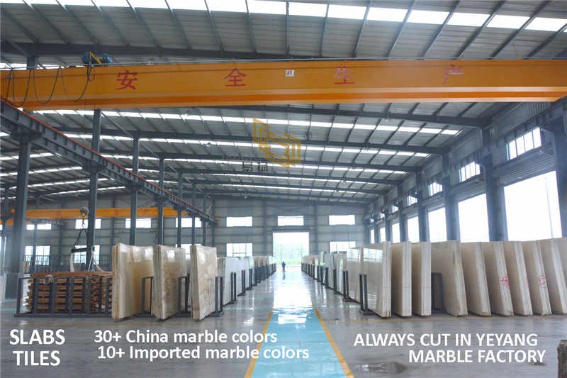 Yiyang stone factory slabs stockyard 02 Yiyang stone factory slabs stockyard 02