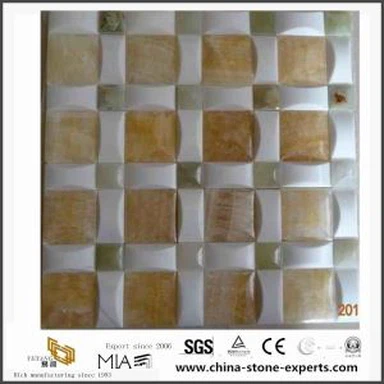 DIY mozaika mramor kamenné dlaždice na podlahe v kúpeľni a konštrukcia steny