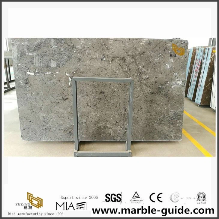 Zamračená šedá mramor Wolffy pre kuchynské steny a podlahové dlaždice a dosky