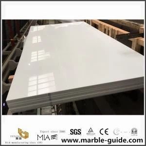 Umelý čistý biely mramorový kameň pre nástenné projekty
