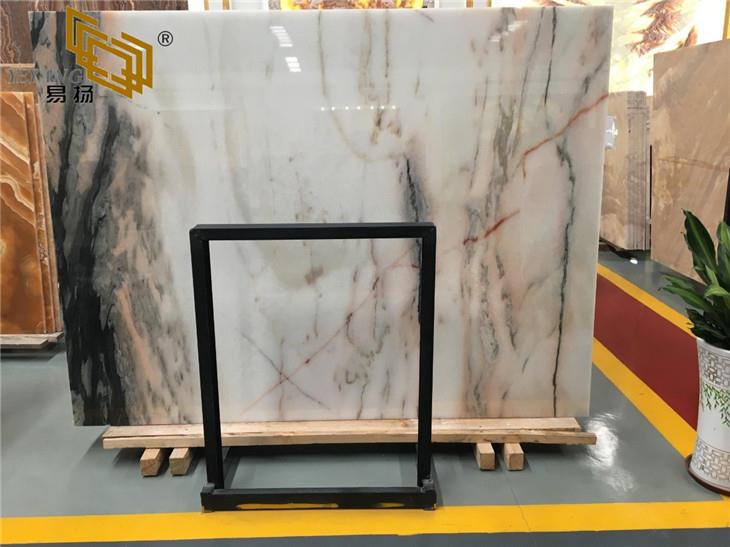 Polished White Natural Marble Slab For Sale